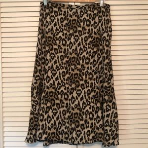 Banana Republic - Cheetah Midi Skirt